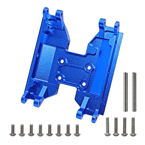 Image of Aluminum Chassis Skid Plate for Axial UTB18 Capra 4WD 1 /18 Trail Buggy Upgrade Part (Dark Blue)
