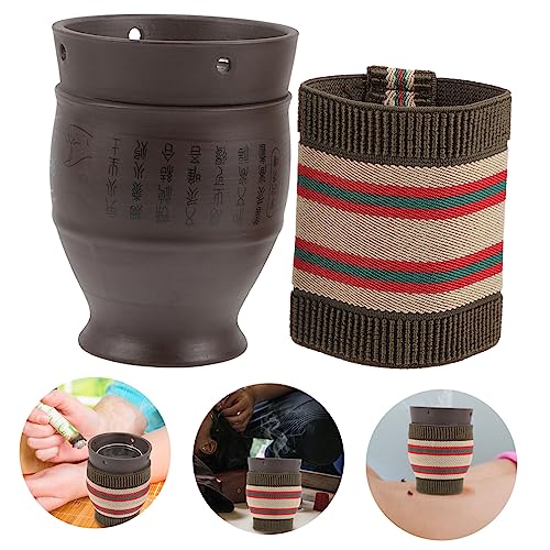Herramienta de masaje Ipetboom con quemador de moxibustión cerámico diseño ergonómico resistente al calor miniatura 3