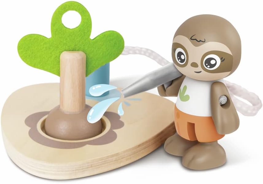 Hape Tree Planting E-Car, Green Planet Explorers | Electric Wind Turbine Car Toy, for Kids Ages 3+ Years