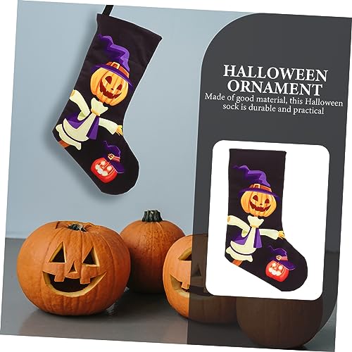 HOMSFOU 5 Peças Meias De Halloween Sacos De Guloseimas Para Crianças Decoração Fantasma Sacos De Pre