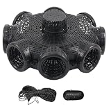 Trappola per gabbia marina - 37 x 11 centimetri PP, vaso di frutti di mare con aperture multiple, cesto resistente con cesto | Crawdad Prawn Mudbug Trout Estuary Shore Bayou Reservoir Ponte da donna