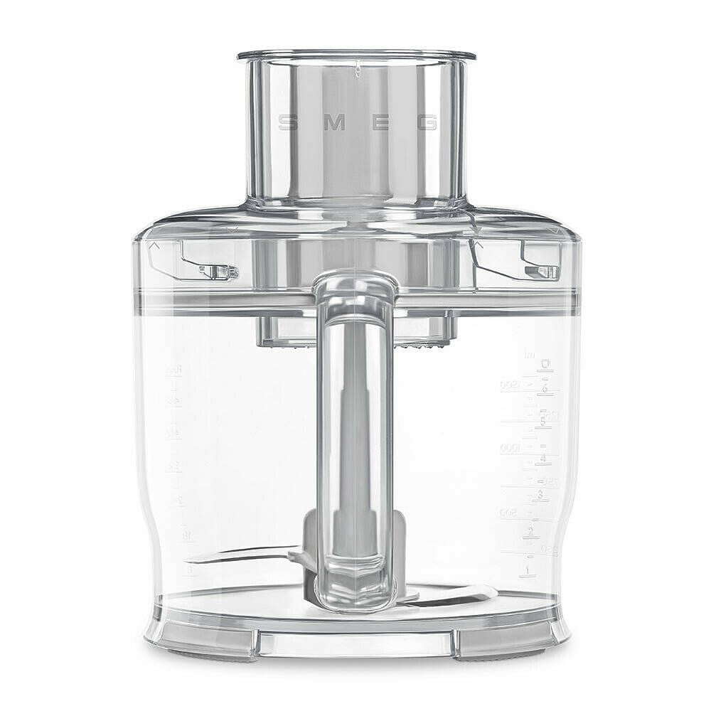 Smeg, HBFP11 Accessorio Multifunzione per Frullatore a Immersione HBF11, Tritatutto da Cucina 5 in 1 con Lama Regolabile, Ciotola da 1,5 L, Trita, Affetta, Grattugia ed Emulsiona