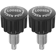 Toddmomy Exercise Bike Replacement Parts Pull Pin Spring Knob Fitness Equipment Ball Knob Replacement for Weight Bench and Gym Machines 2 Pieces