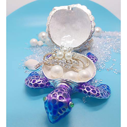 YU FENG 4.3 Inch Purple Sea Turtle Trinket Box, Crystal Jewelry Box by YU FENG - Used condition - Image 3