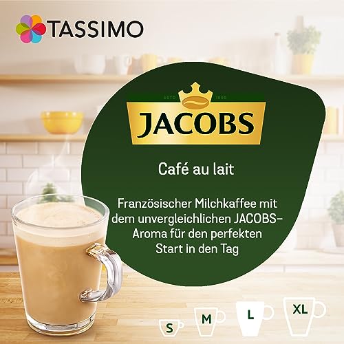 Tassimo Kapseln Jacobs Café au Lait, 5 x 16 Pads, 80 Kaffeekapseln