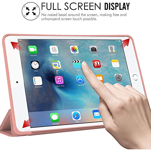 Joyland Cat Pad Case Cover For Ipad 5Th/6Th (Generation) Rose Gold Case Lovely Cartoon Kitten Anti-Scratch Shockproof Lightweight Smart Trifold Stand Cover Soft Tpu Cover For Ipad 5Th/6Th Generation #TOP6