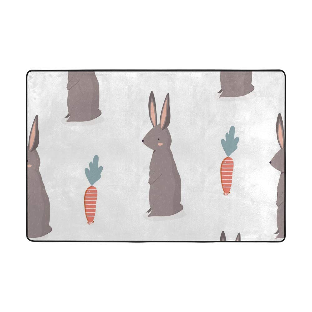 Tapis super doux pour chambre enfant motif lapin déco intérieur CHEHONG