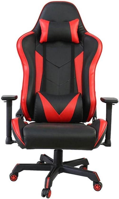 Gaming Video Game Chair Office Racing Gaming Chair Swivel Ergonomic PU Leather Recliner Chair 360 Degree Swivel Wheel Adult Racing Computer Gaming Chair