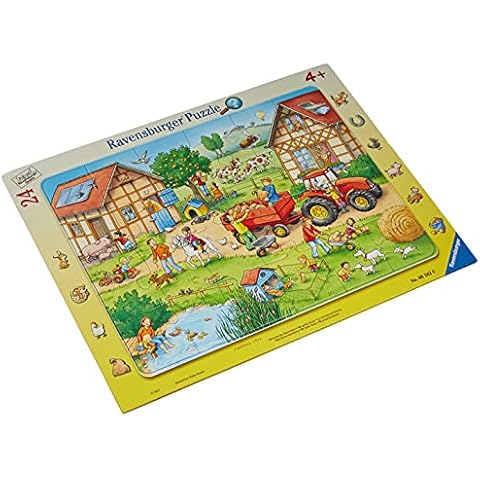Ravensburger Kinderpuzzle - 06582 Mein kleiner Bauernhof - Rahmenpuzzle für Kinder ab 4 Jahren, mit 24 Teilen Cover