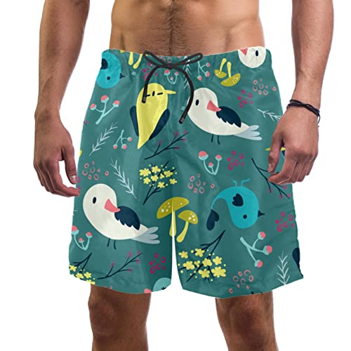 Short de plage à séchage rapide Lurnise pour hommes oiseaux