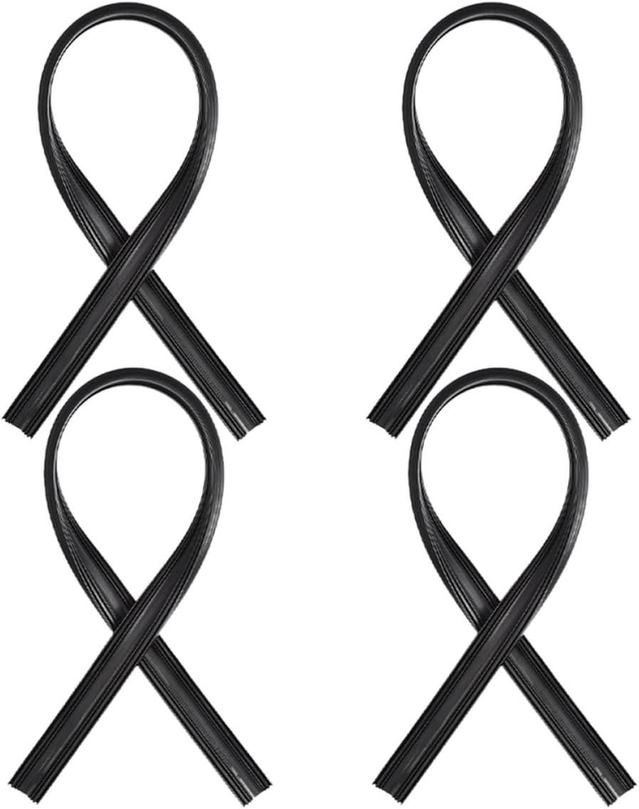 MAGICLULU 4Pcs Windshield Wiper Rubber Strip Replacement Flexible Wiper Blade Refills for All Car Models Easy Installation Durable Weather Resistant Material