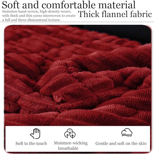 Housse de canapé extensible E 90x210 cm en fourrure douce texture solide - 5