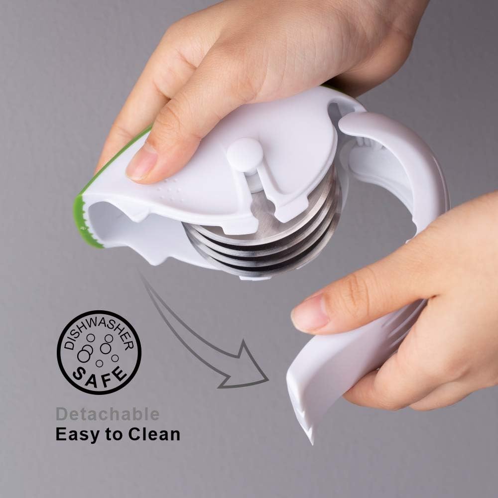 3-in-1 Herb Chopper Mincer Roller Cutter Slicer, Leaf Stripper,
