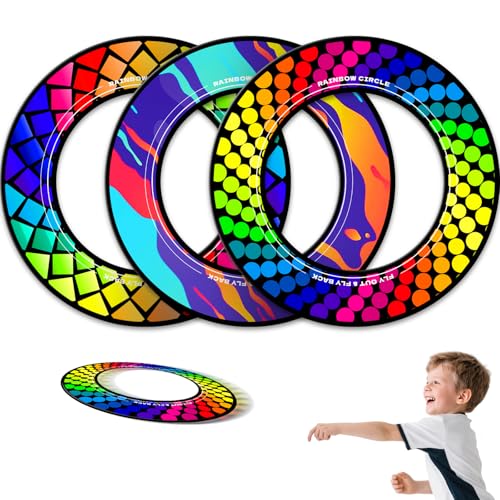 Doinfly3-Pack Professional Flying Toys - Ultra-Stable & Long Distance Sport Flying Equipment for Outdoor Games Pool Beach Backyard Fun | Adults & Kids Family Toy (Gradient Series)