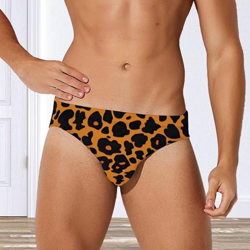 Pantalones cortos de playa para hombre bañador de leopardo con secado rápido 3