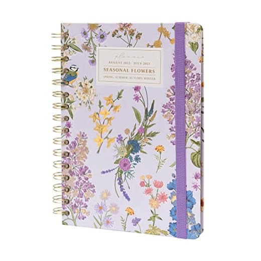 Agenda 2022 2023 semana vista Seasonal Flowers - Agenda A5 - Agenda escolar 2022 2023 desde agosto 2022 a julio 2023 │ Agenda semana vista - Agenda flores - Vuelta al cole material escolar