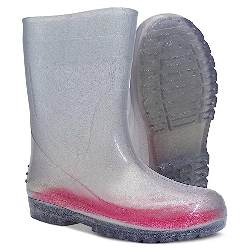 Galocha Infantil Bota Impermeável Masculino Feminino Nº 25 Ao 32 Botinha Moda Kids 09.11 (Glitter Pr