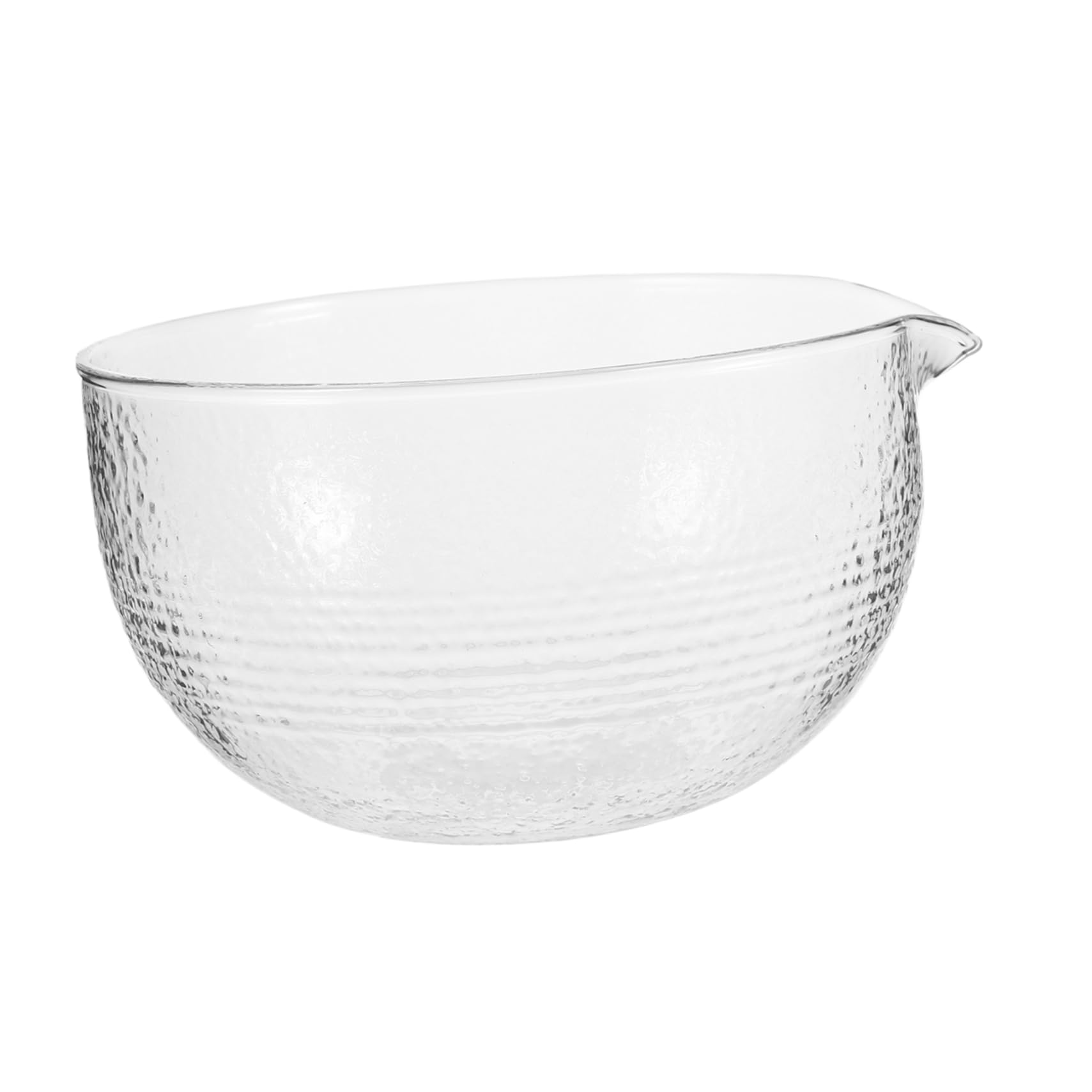 STOBAZA Japanese Matcha Bowl with Spout Clear Glass Chawan for Tea Home Use Elegant Design Lightweight Easy Pouring Matcha Accessory