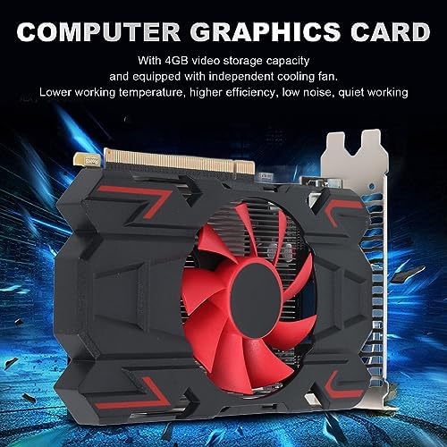 VBESTLIFE HD7670 4GB Graphics Card, DDR5, 128bit, PCI Express 2.0 16X, 650/1800MHz, 2560x1600, Desktop PC Gaming Video Card with , DVI and VGA Ports (HD7670 4GB DDR5)
