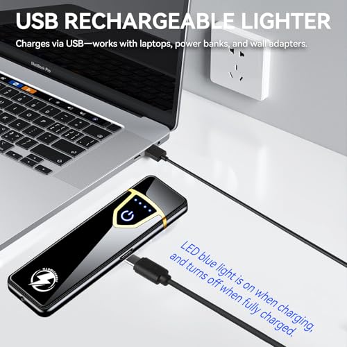 Encendedor Eléctrico Recargable USB Touch 2.0 miniatura 3