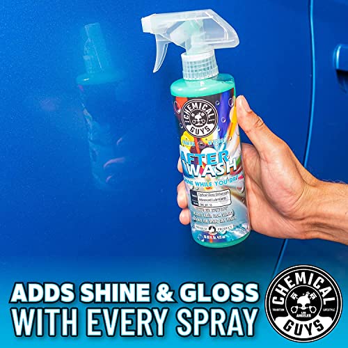Image of Chemical Guys HOL424 After Wash Sprayable Gloss Boosting Car Wash Drying Aid (Helps Reduce Water Spots, 16 fl oz) Super Dry Kit with Premium Microfiber Drying Towels, 24 inchx16 inch (3 Pack)