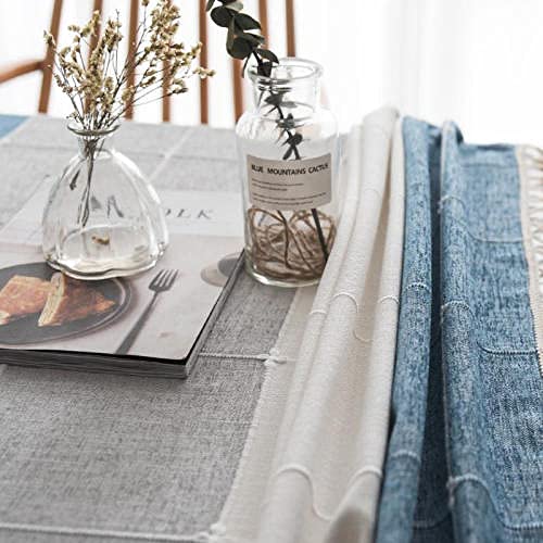 Nappe de table anti humidité grise réutilisable 140 X 160Cm - 5