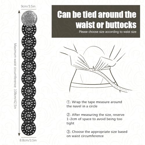 Image of SANNIDHI Women Leather Belt Dresses Stylish Vintage Boho Waist Belt Western Punk Cow Metal Buckle Belts Y2K Accessories Belt Jeans, Dresses, Skirts, Black