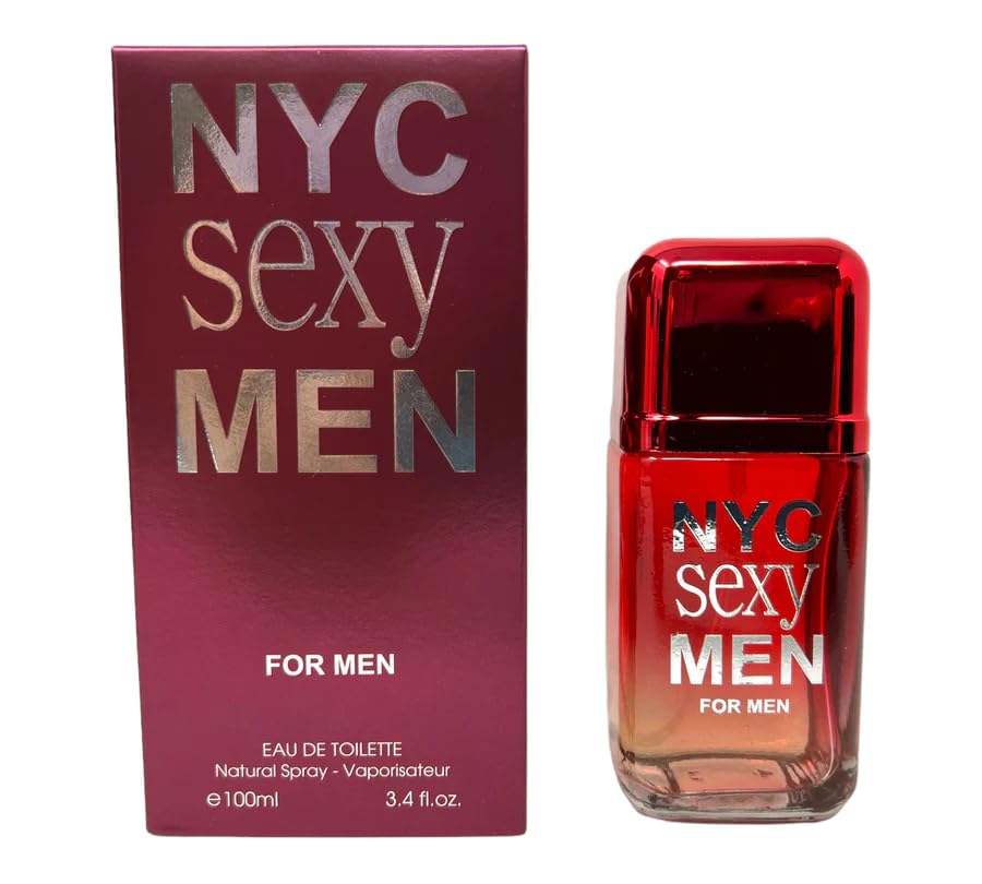 NYC Sexy for Men (FC) Amber Fougere fragrance for men. Eau de Toilette 3.4 Fl Oz.