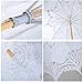 White Wedding Lace Parasol Umbrella Victorian Lady Costume Accessory Bridal Party Decoration Photo Props
