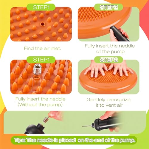 Image of Amylove Wiggle Seat Inflated Wobble Cushion for Sensory Kid