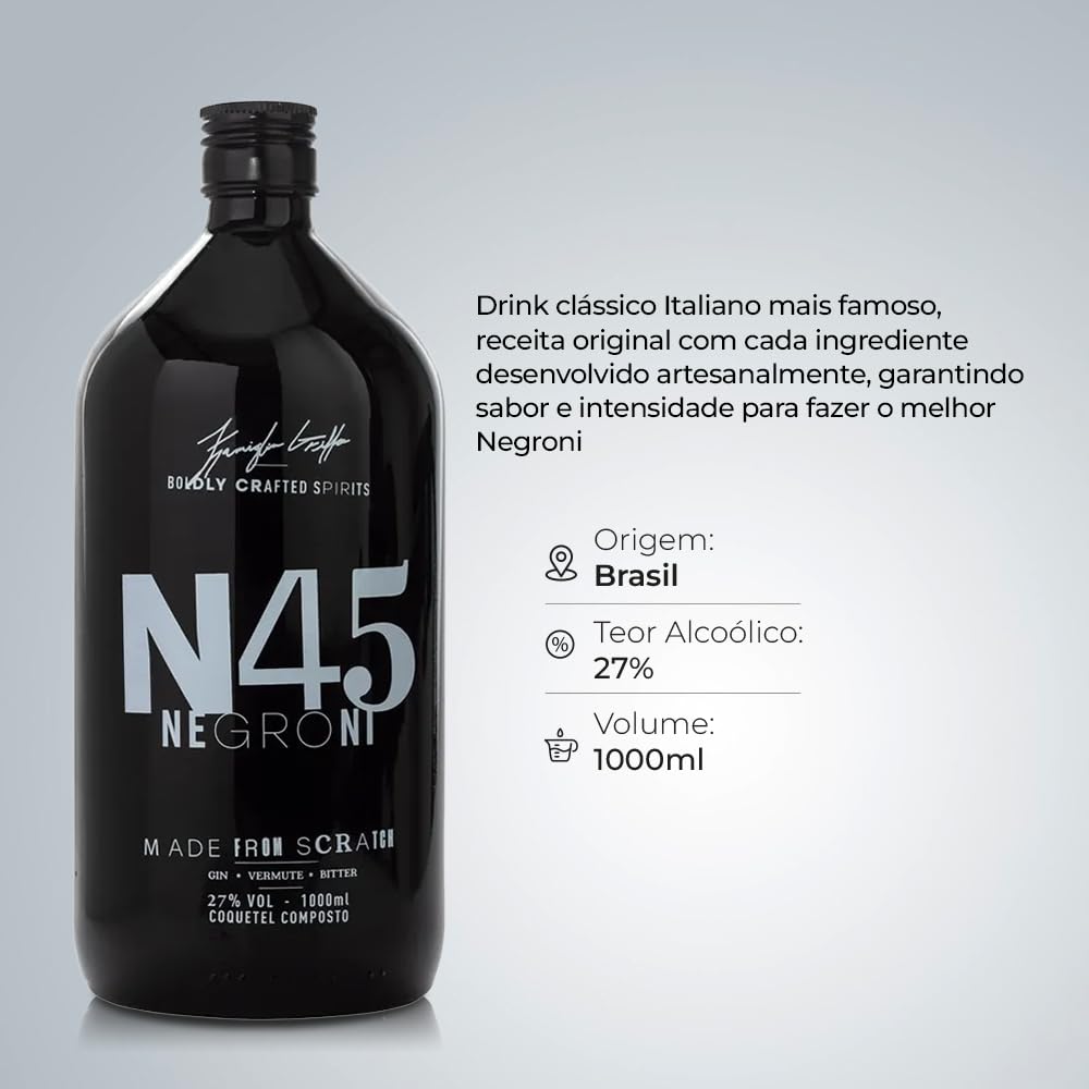 Aperitivo Negroni Ricetta 45 1080 Ml Negroni Sabor 1000Ml | Amazon