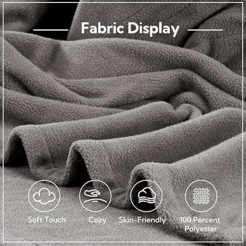 Sunny Heat Electric Heated Blanket Reversible Polar Fleece 72 Inch X 84 Inch For Full Body thumb #1