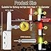 Retisee 9 Pcs 2.5 Inch Fishing Glow Sticks LED Fishing Pole Light Night Fish Strike Alert Glow Stick Bite Alarm Night Fish Rod Waterproof Luminous Rod(Red, Green,Bell Style)