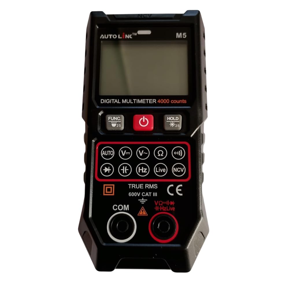 Digital Multimeter TRMS 4000 Counts Multimeter DC AC Voltage Tester Auto-Ranging Voltmeter Amp Meter NCV Live Wire Resistance Continuity Temp for Auto/Home/Electrical M5-image-19