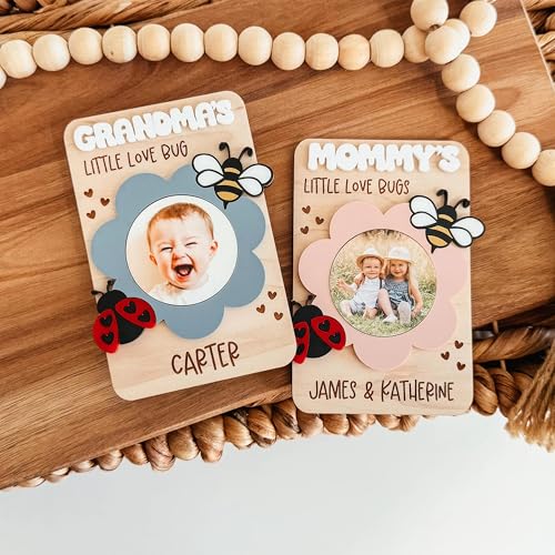Imán personalizado para frigorífico con foto para mamá y abuela miniatura 1