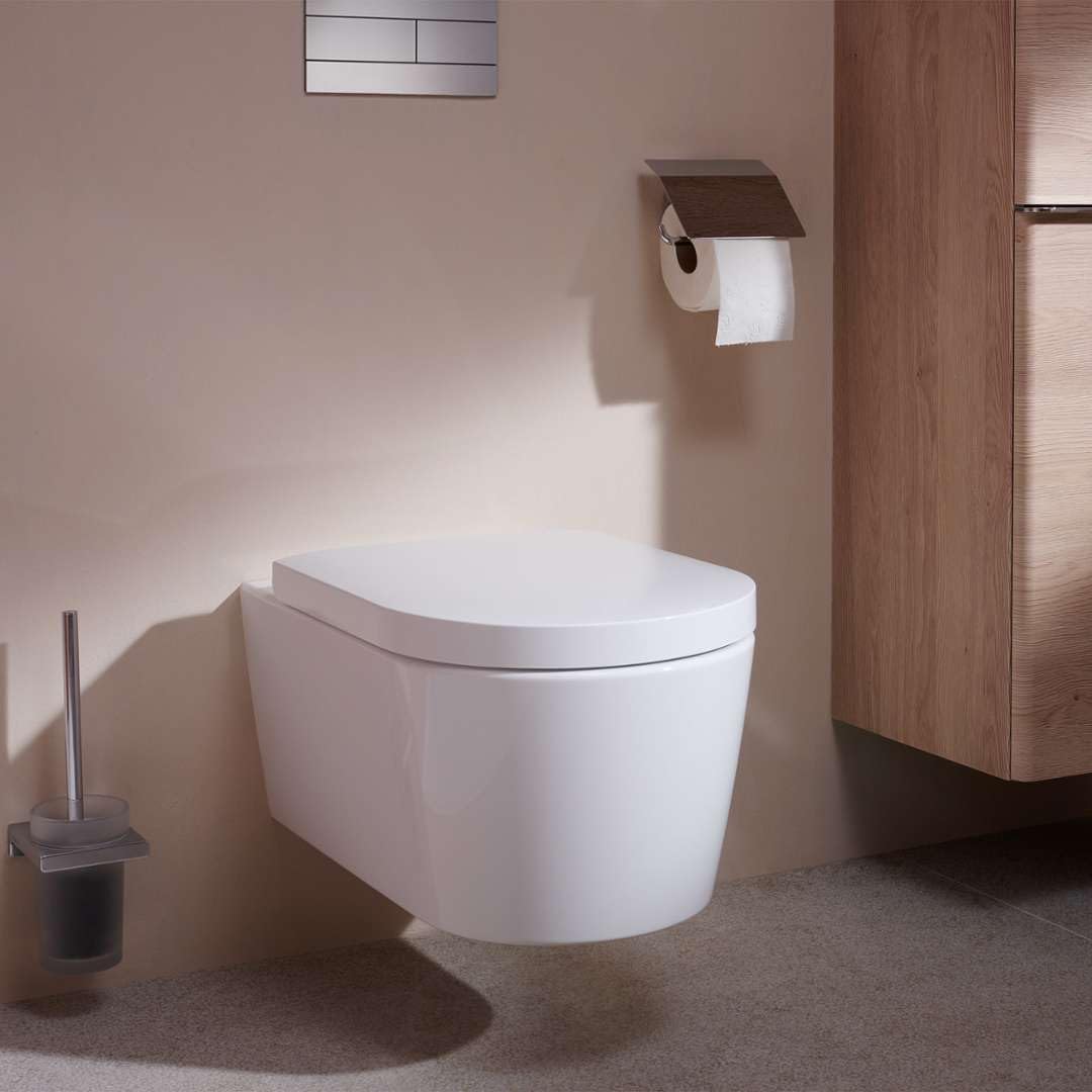 hansgrohe EluPura S Wand-WC Set 540 AquaFall Flush, inkl. WC-Sitz, Weiß, 540x360mm, 60292450