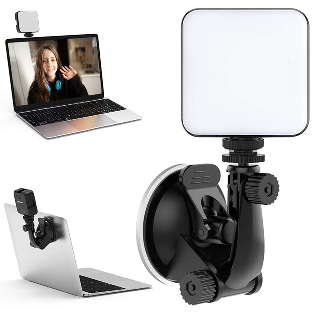 Video conference lighting kit ordinateur portable avec ventouse et luminosité réglable