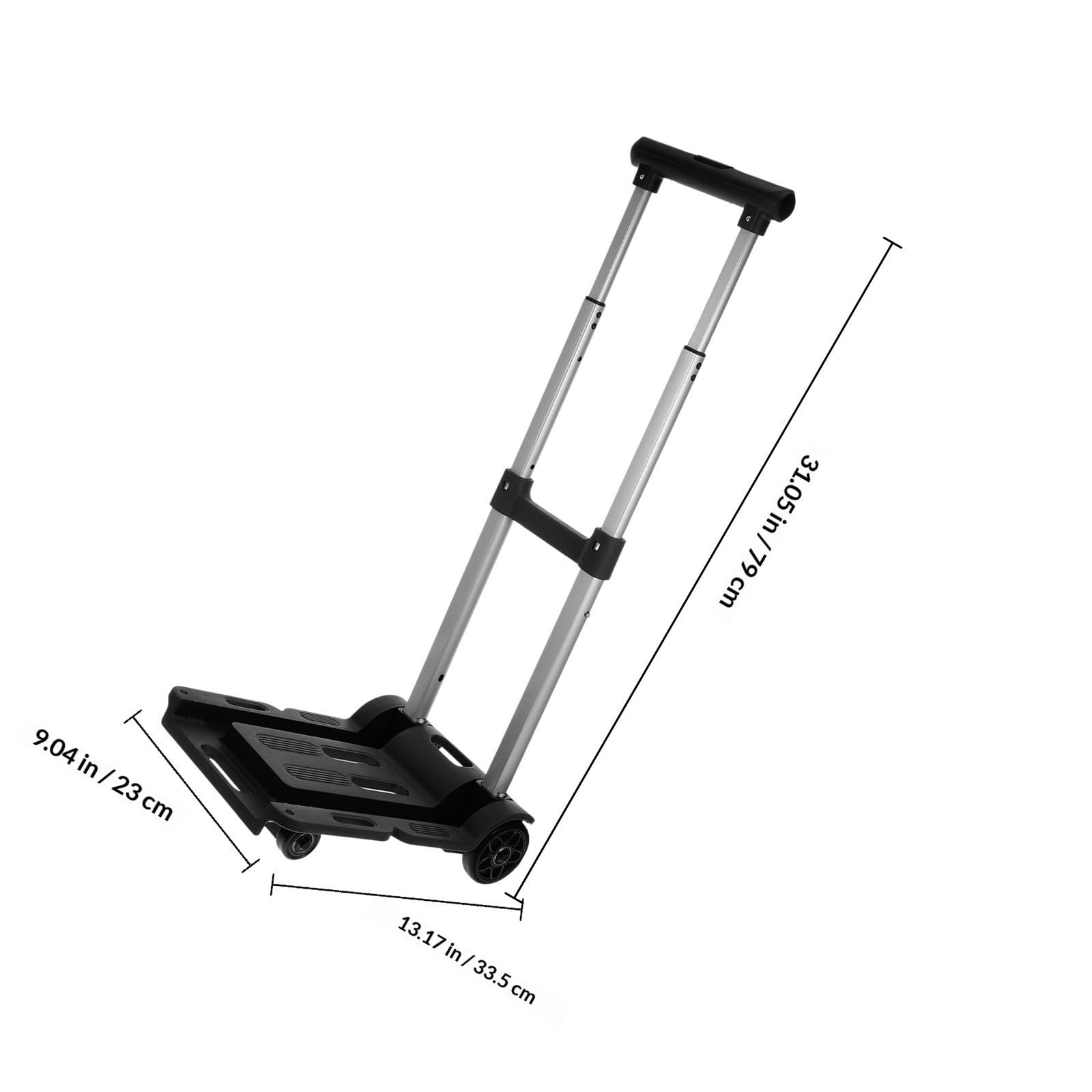 Carrito Plegable de Alta Resistencia con Ruedas Giratorias para Equipaje