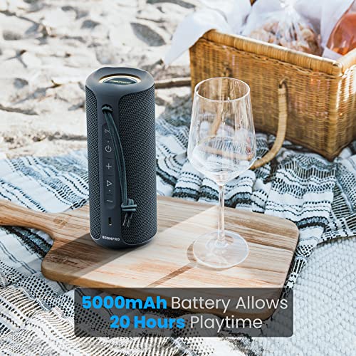 Miatone Bluetooth Speakers 36W Portable Speaker With Stereo Sound Bass, Bluetooth 5.3 Wireless Speaker Usb Type C Outdoor, 5000Mah 16H Playtime Ipx7 Waterproof Speaker For Home (Blue) #TOP2