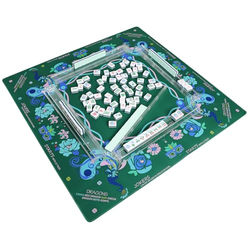 Jongyance Printed American Learning Mahjong Mat (33”x33”) with Black Carrying Bag, Anti-Slip, Noise-Reducing, Mahjong Table Mat for Mah-jongg, Poker, Board Games, Dominoes by Jongyance - Image 3