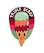 Retro Embroidered Iron-on Backing Patches (Triple Scoop)