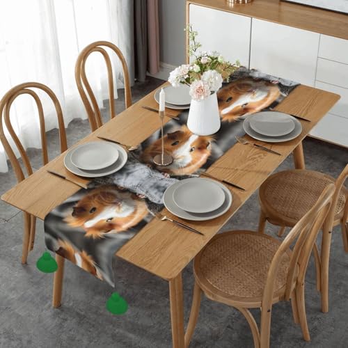 Chemin de table cochon d'Inde, l'idée cadeau idéale pour une décoration de table de ferme