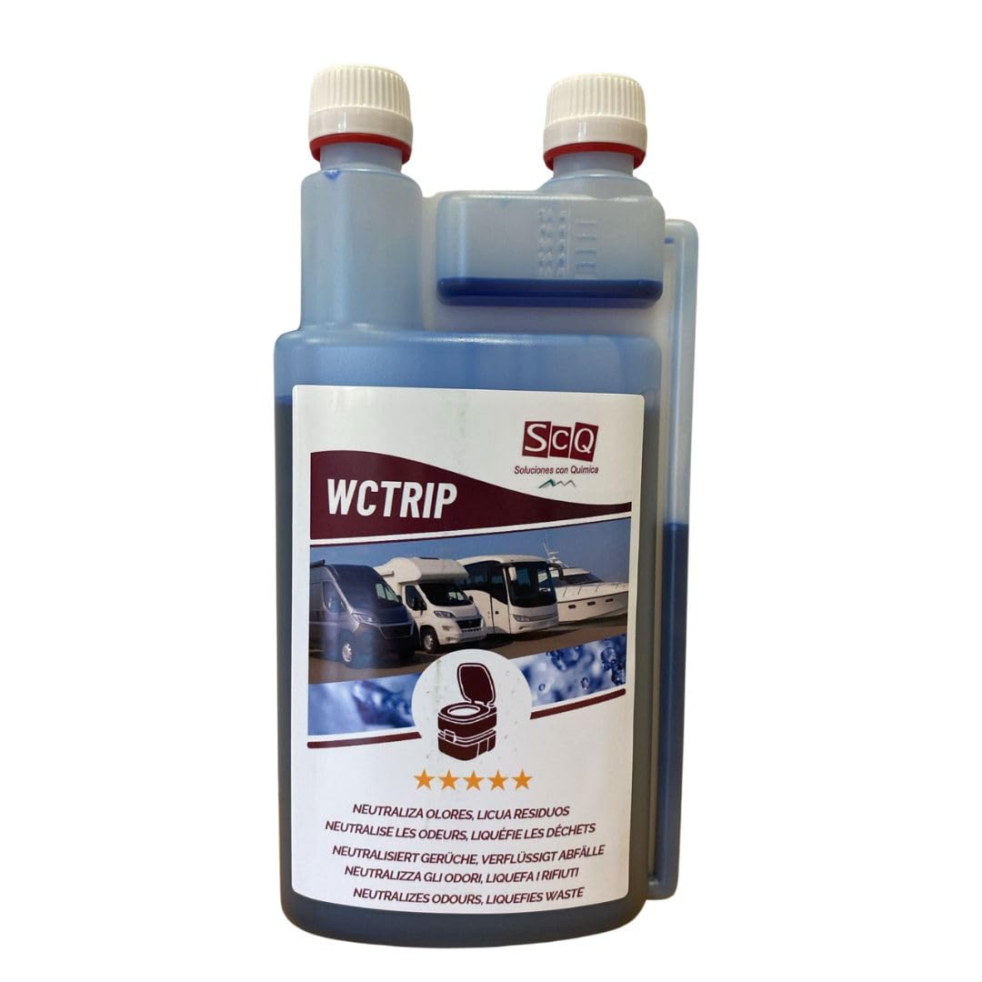Liquide WC chimique | Décomposition des déchets WC | Additif pour eaux noires | Éliminateur d'odeurs pour toilettes et potti | caravanes, camping-cars, bateaux