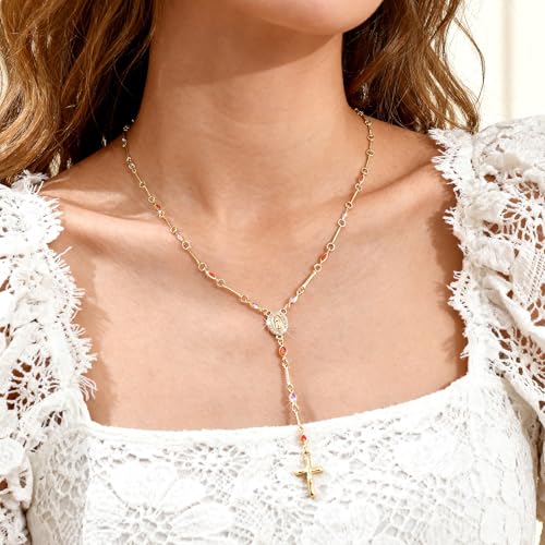60% Off Gold Virgin Mary Necklace for Women - 14K Gold Plated