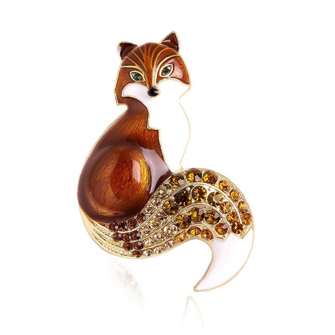 Froiny Women's Gold Rhinestone Brooches For Animal Party Casual Brooch Pins Gifts