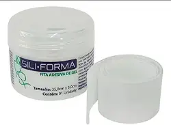 Fita Adesiva 35x3cm para Cicatriz Hipertrófica e Queloide Siliforma