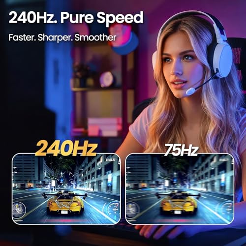 Image of CRUA 34 inch WQHD 240Hz Ultrawide Curved Gaming Monitor, 1500R, FreeSync, Black | 3440x1440 VA Screen With 120%sRGB, Built-In Speakers, HDMI 2.1 /DP 1.4 and 75x75mm Wall Mount For Gaming, Streaming and Work