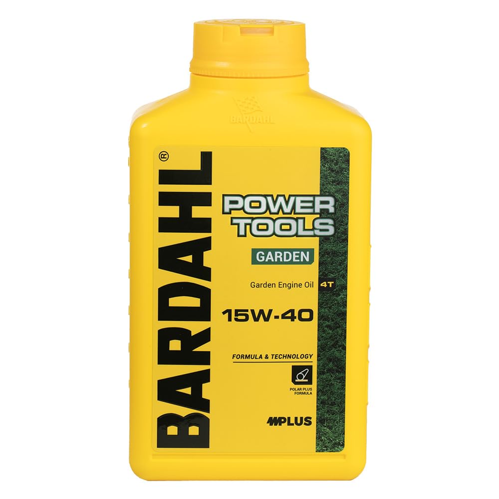 Bardahl - Garden Power Tools 4T SAE 15W-40 - Lubrificante Specifico per Motori a Benzina 4 Tempi, per Tagliaerba e Attrezzature da Giardinaggio, Olio Ideale per Alti Regimi e Temperature, 1 L