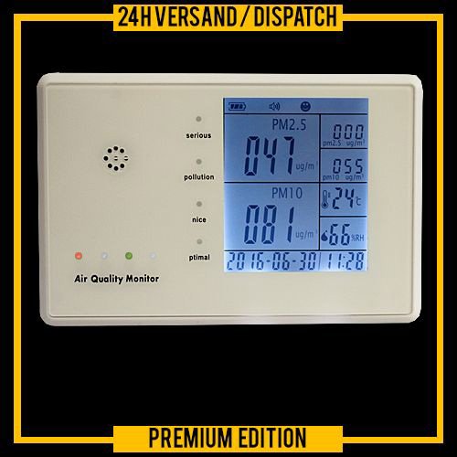 FINE DUST DETECTOR PM2.5/10 FORMALDEHYDE/HCHO ORGANIC COMPOUNDS/TVOC FS3-WEISS