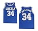 Ray Allen Lincoln 34 Jesus Shuttles-worth Basketball Jersey Blue (L)